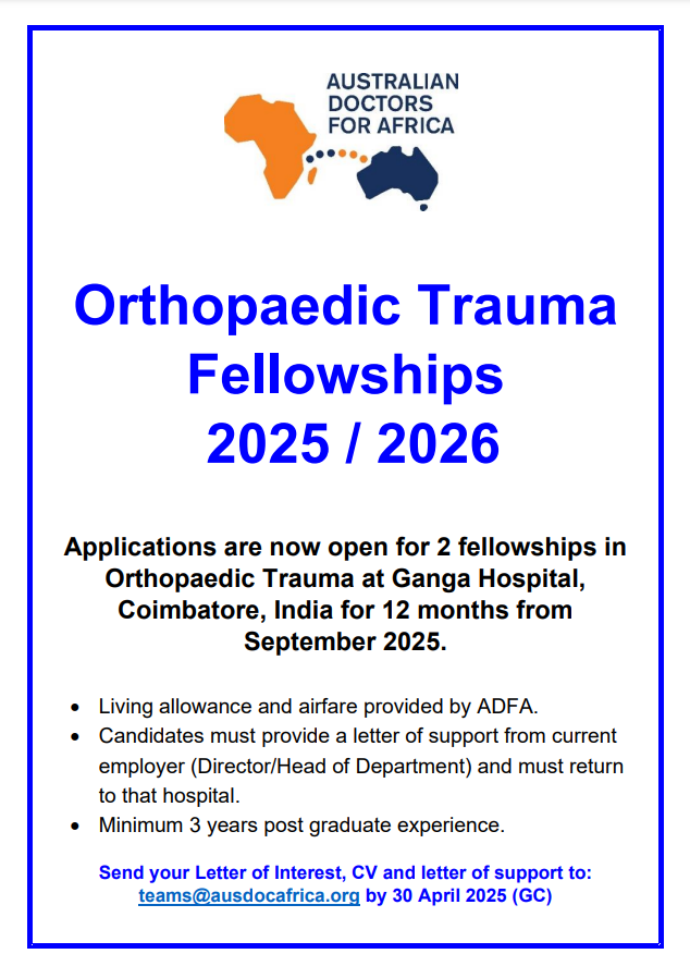 Orthopaedic Trauma Fellowships 2025 / 2026